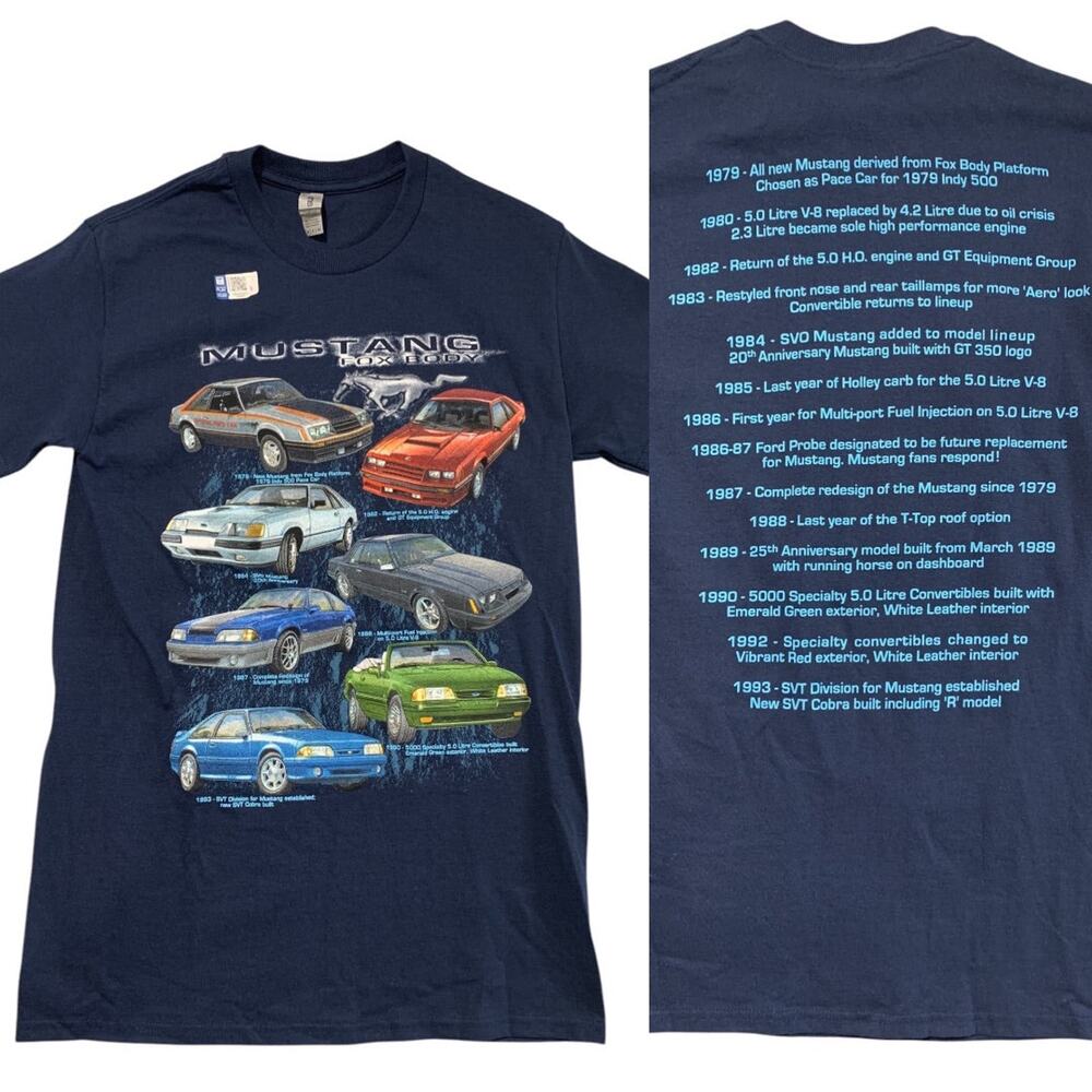 Small Body Tshirt Ford Official History Blue